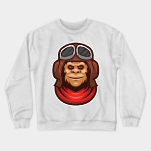 Monkey pilot Crewneck Sweatshirt